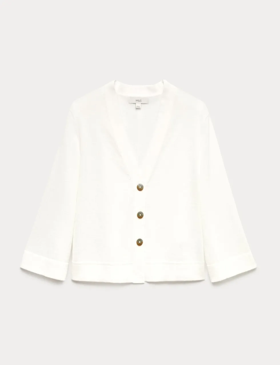 Wide Sleeve Short Length Cardigan