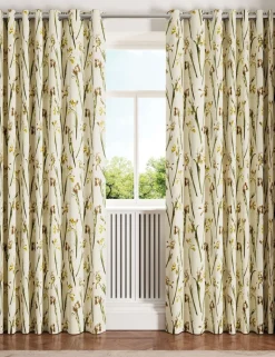 Wild Iris Lined Eyelet Curtains