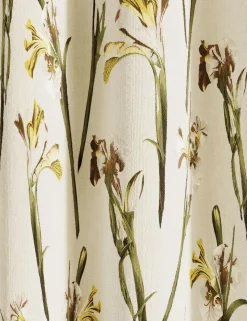 Wild Iris Lined Eyelet Curtains