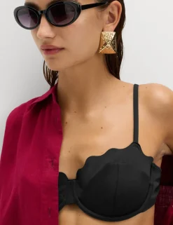 Wired Sculpt Scallop Bikini Top (A-E)