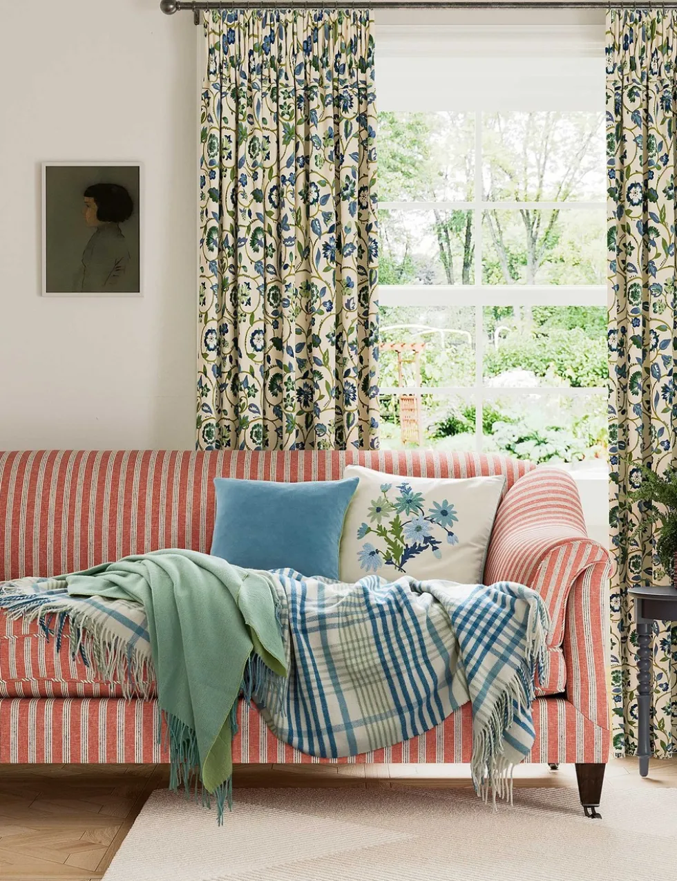 Wool Blend Checked Throw