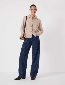 Wool Blend Collared Cardigan