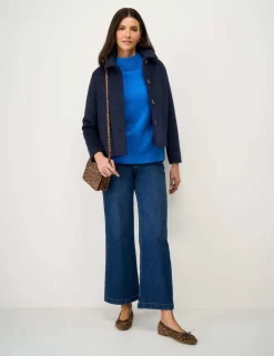 Wool Blend Collared Jacket
