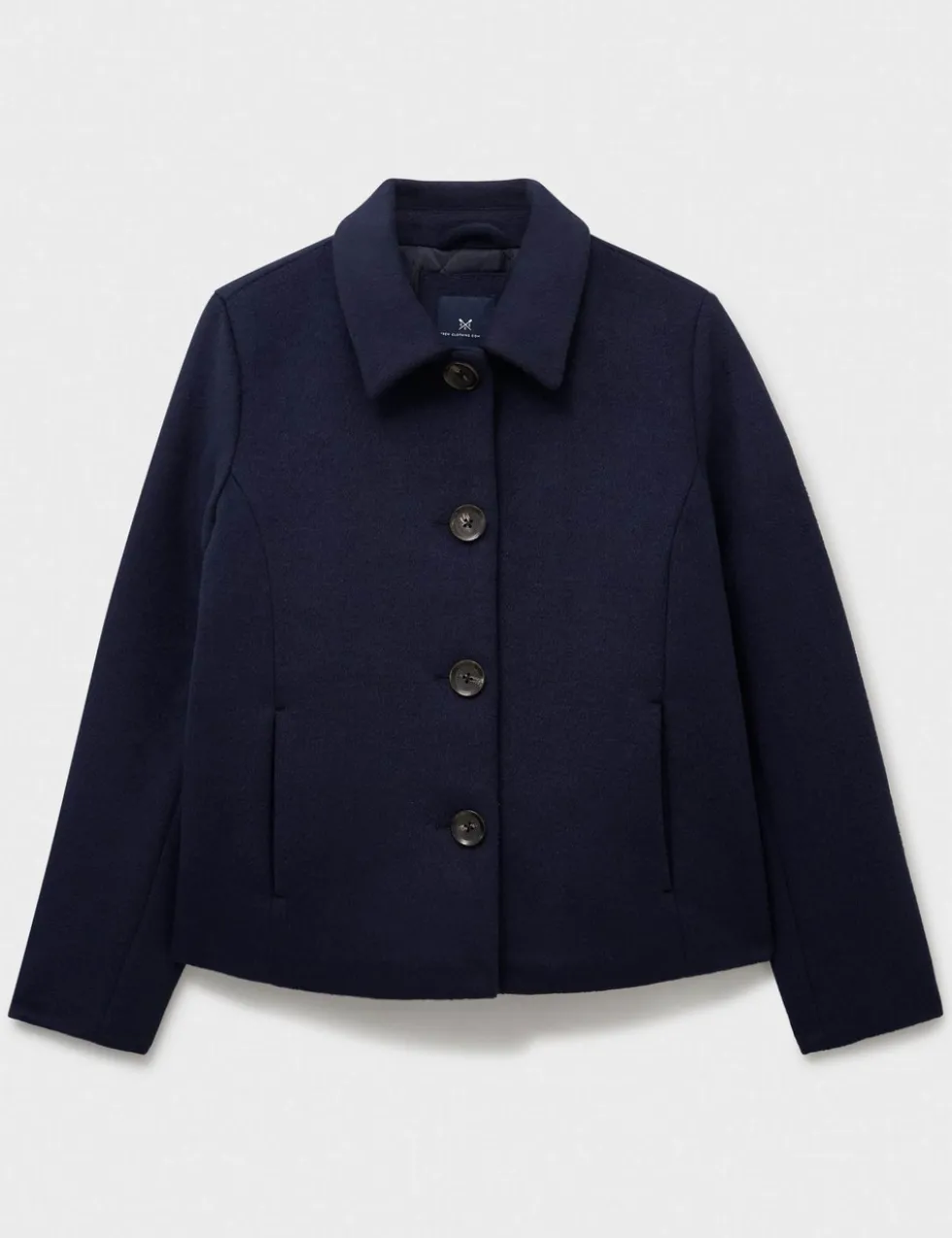 Wool Blend Collared Jacket