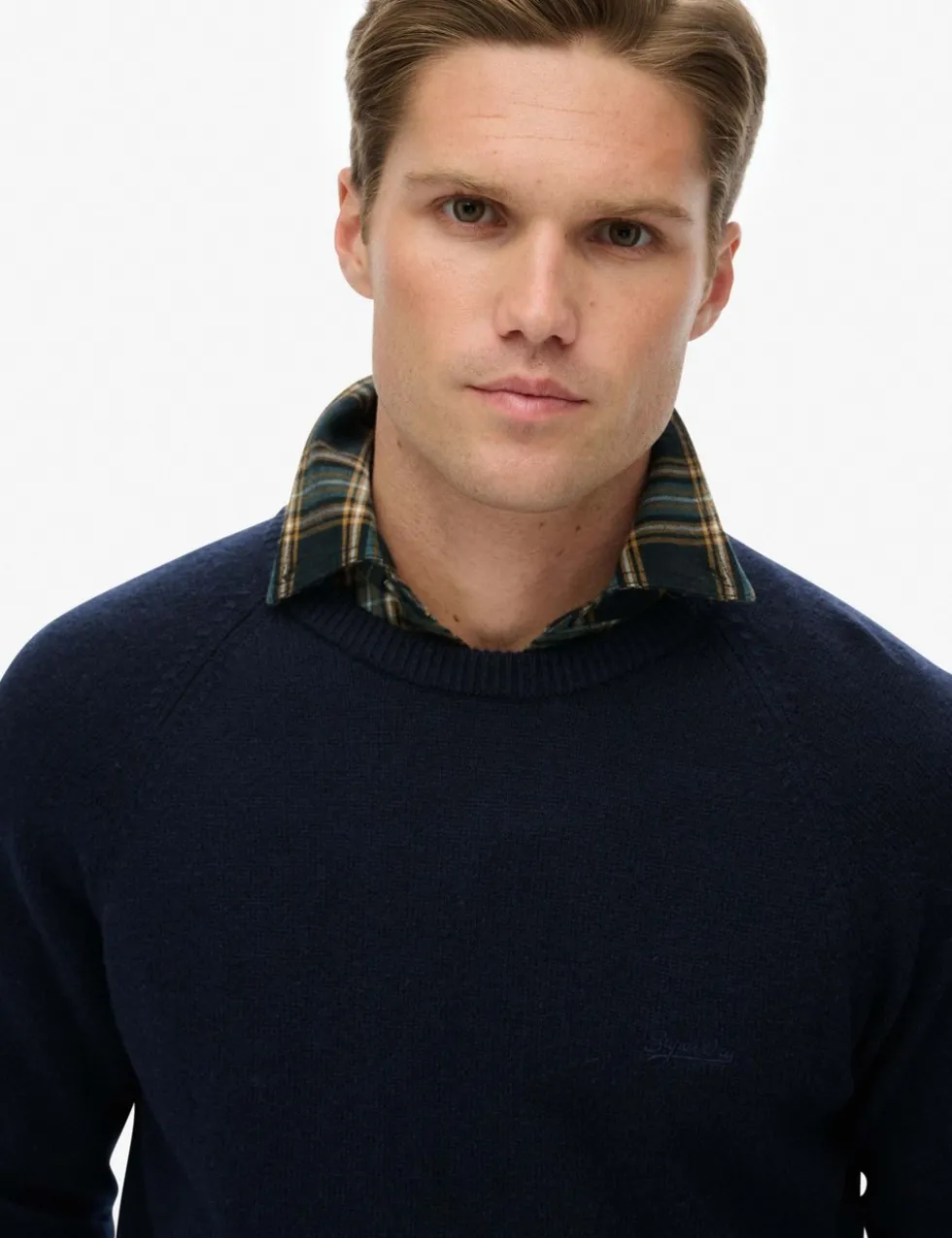 Wool Blend Crew Neck Jumper