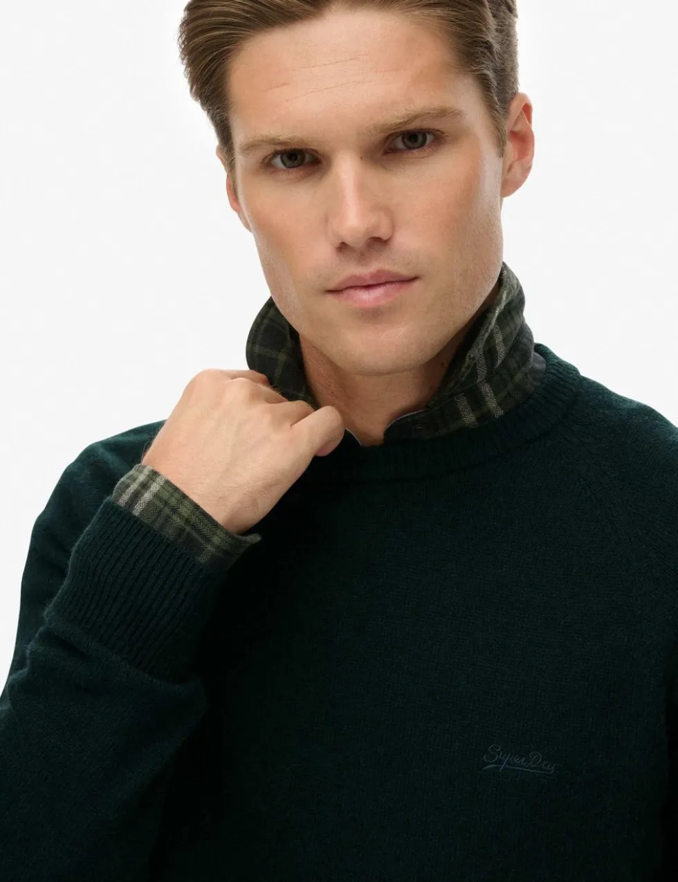 Wool Blend Crew Neck Jumper