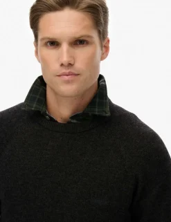 Wool Blend Crew Neck Jumper