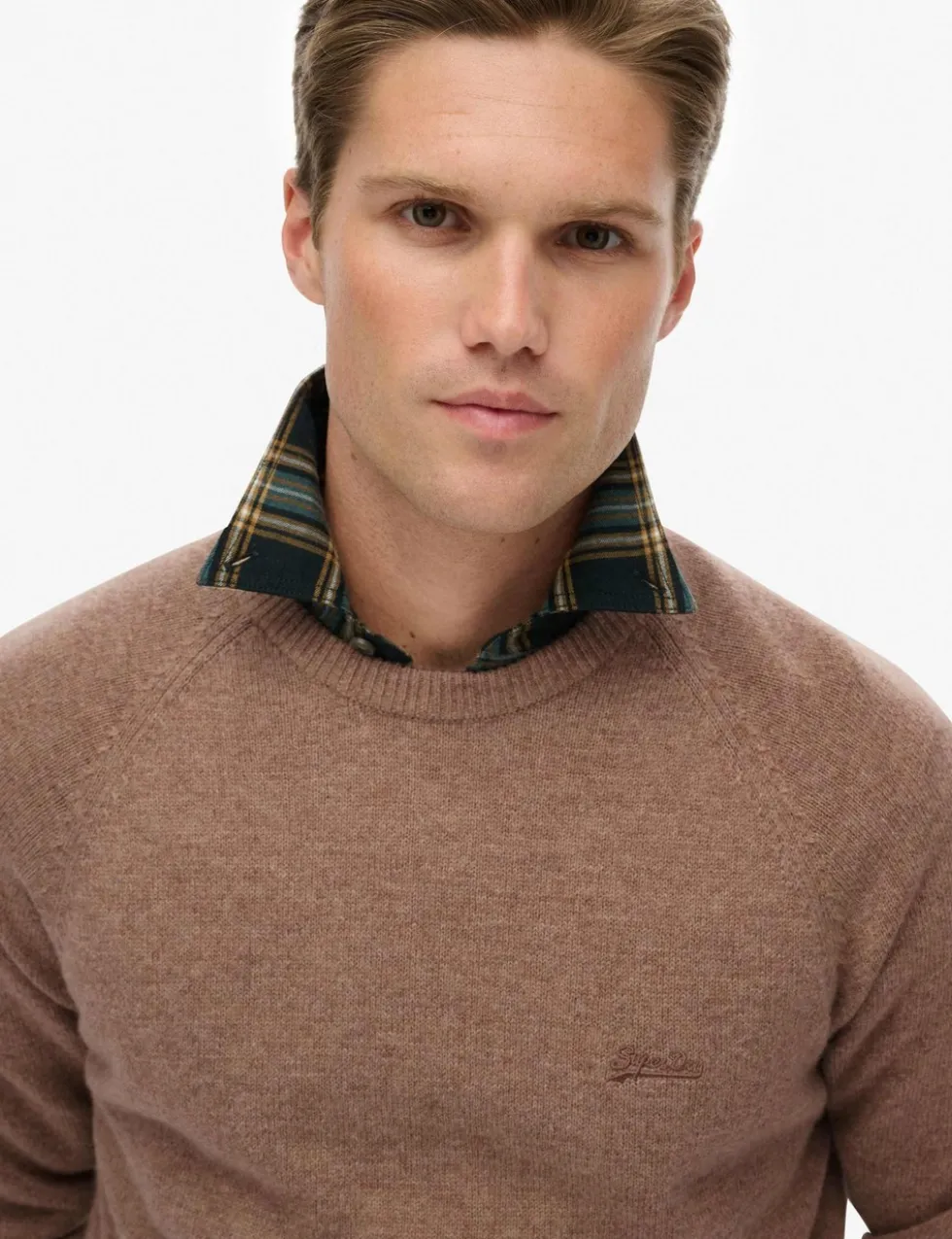 Wool Blend Crew Neck Jumper