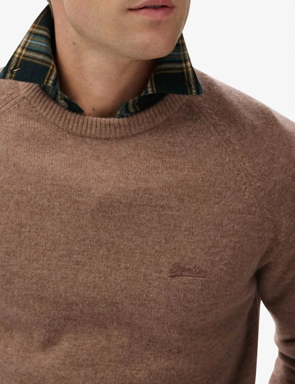 Wool Blend Crew Neck Jumper