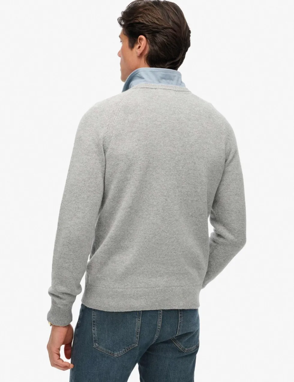 Wool Blend Crew Neck Jumper