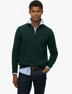 Wool Blend Half Zip Jumper