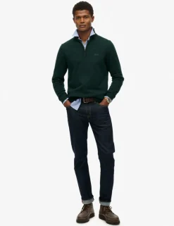Wool Blend Half Zip Jumper