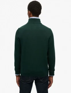 Wool Blend Half Zip Jumper