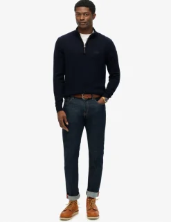 Wool Blend Half Zip Jumper