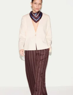 Wool Blend Knitted Jacket