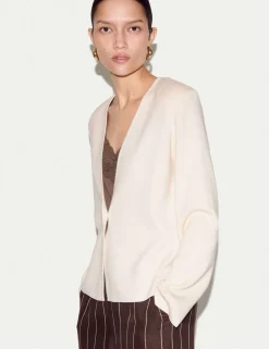 Wool Blend Knitted Jacket