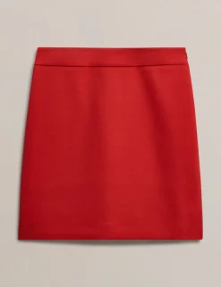 Wool Blend Mini A-Line Skirt