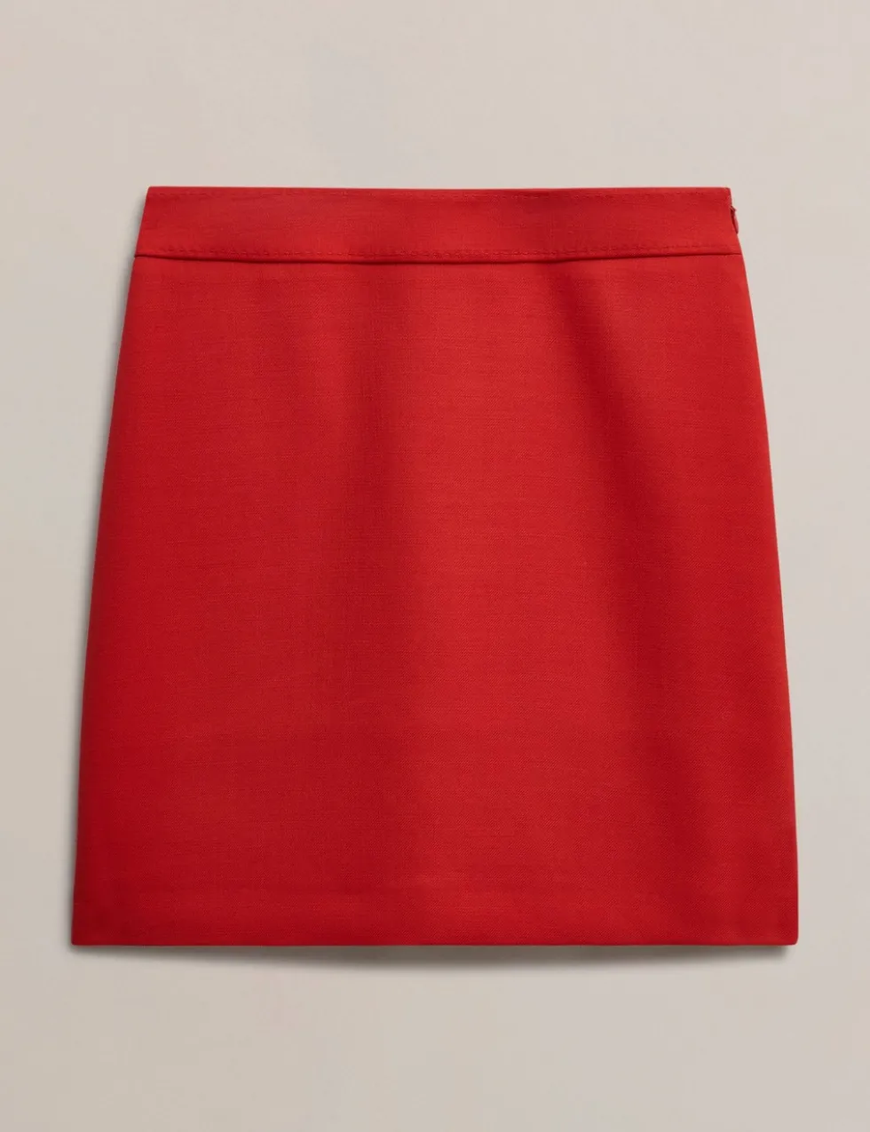 Wool Blend Mini A-Line Skirt