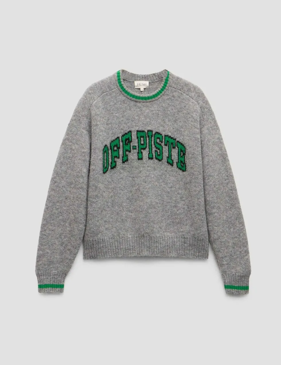 Wool Blend Off Piste Slogan Jumper