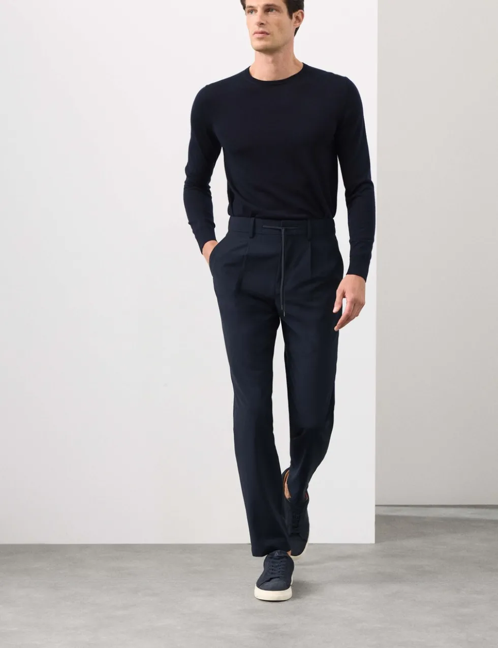 Wool Blend Performance Trousers