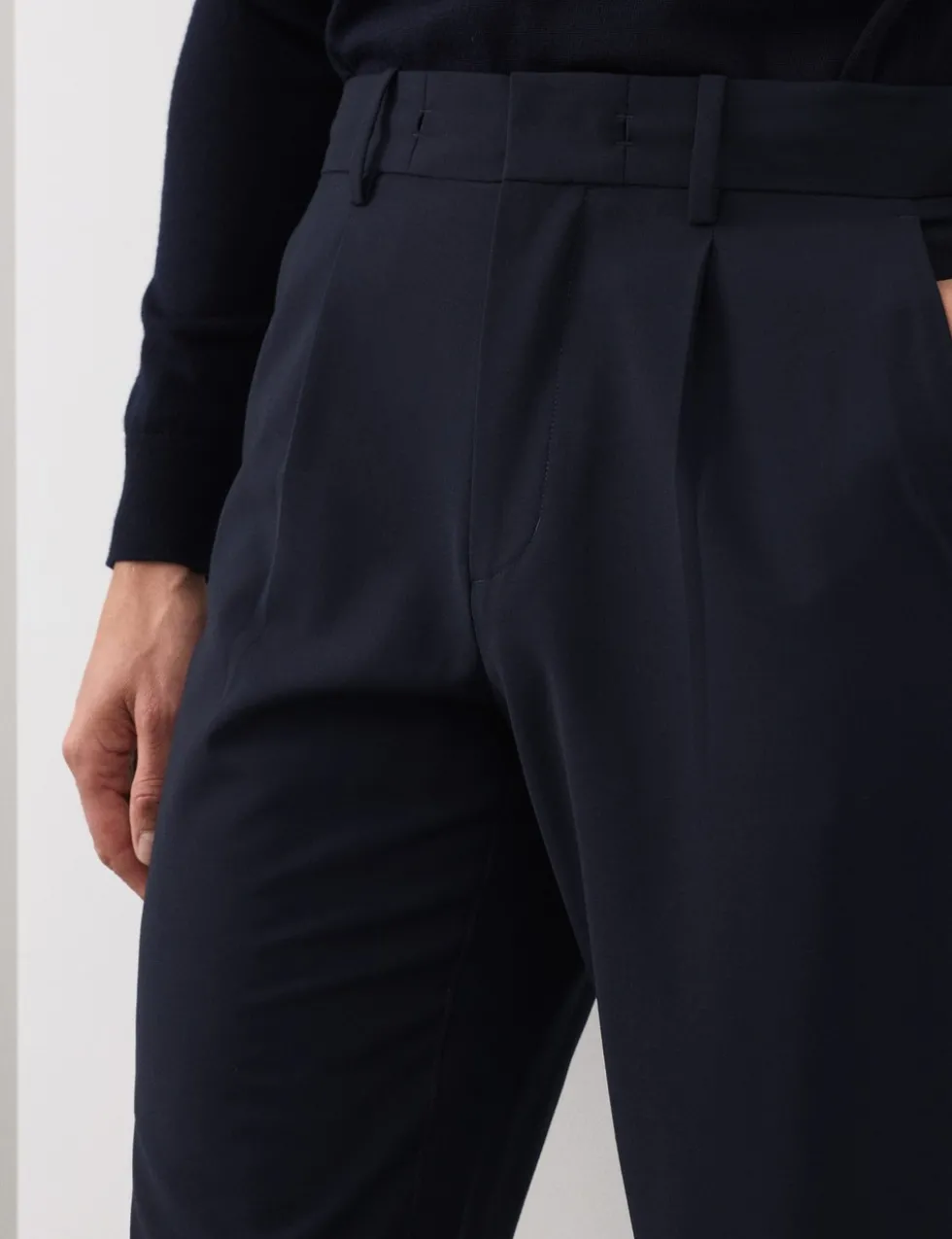 Wool Blend Performance Trousers