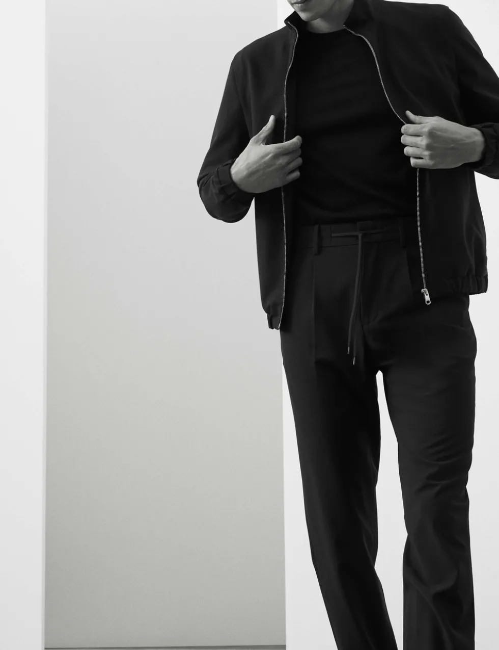 Wool Blend Performance Trousers