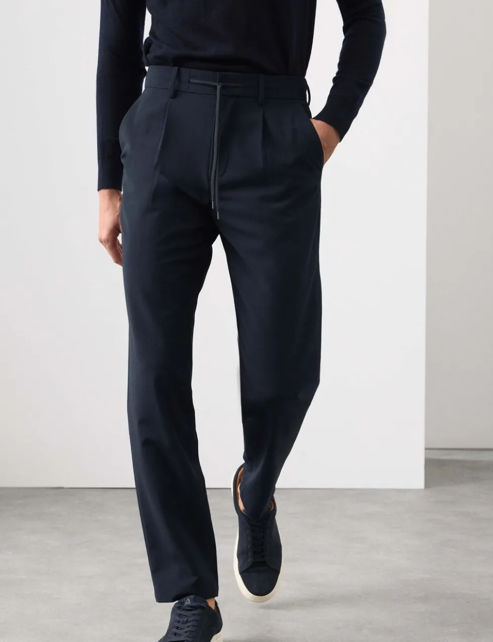 Wool Blend Performance Trousers