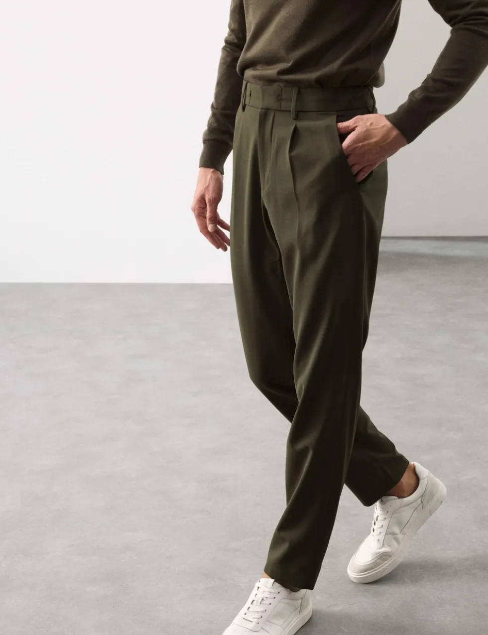 Wool Blend Performance Trousers
