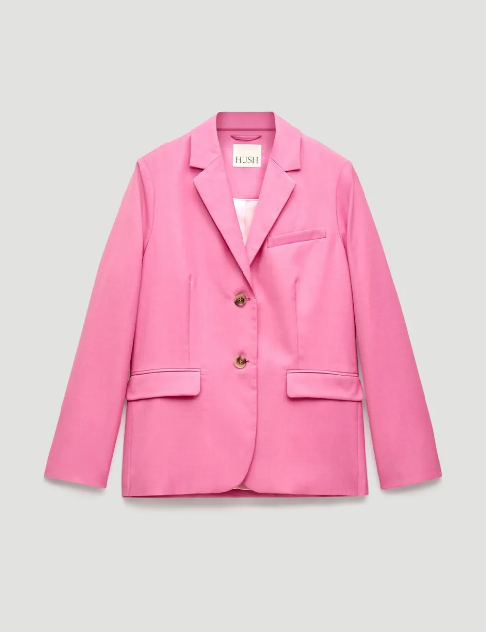 Wool Blend Relaxed Blazer