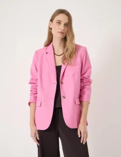 Wool Blend Relaxed Blazer