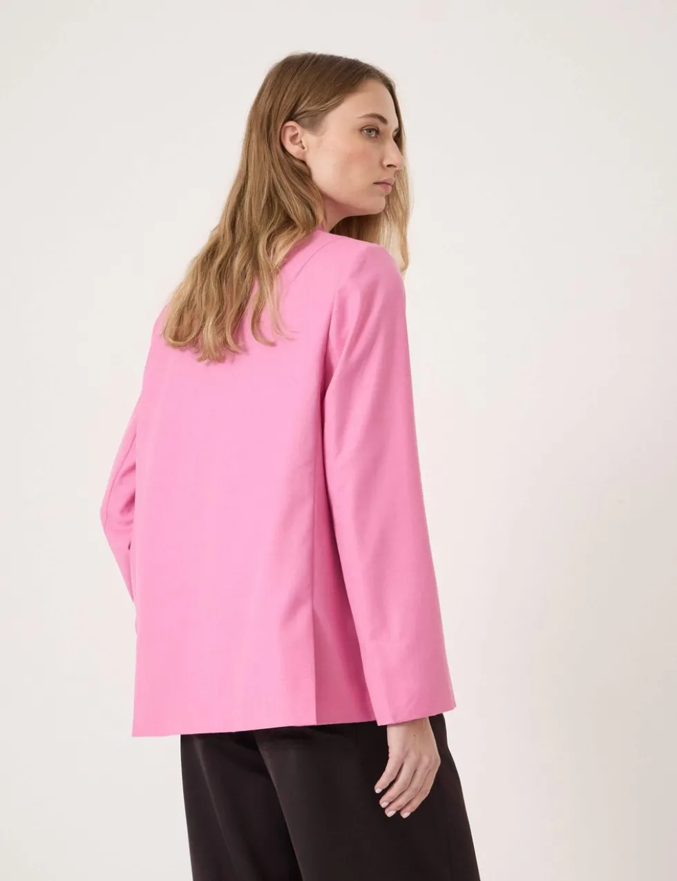 Wool Blend Relaxed Blazer