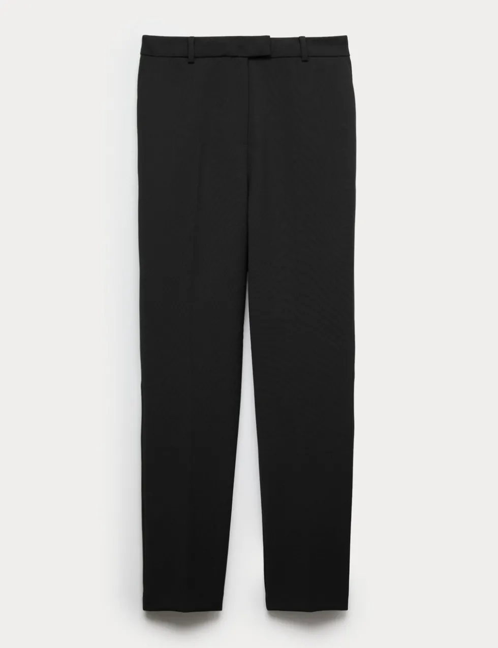 Wool Blend Slim Fit Ankle Grazer Trousers