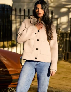 Wool Blend Utility Jacket