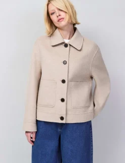 Wool Blend Utility Jacket