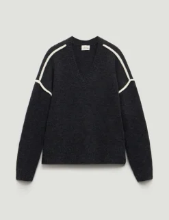 Wool Blend V-Neck Jumper