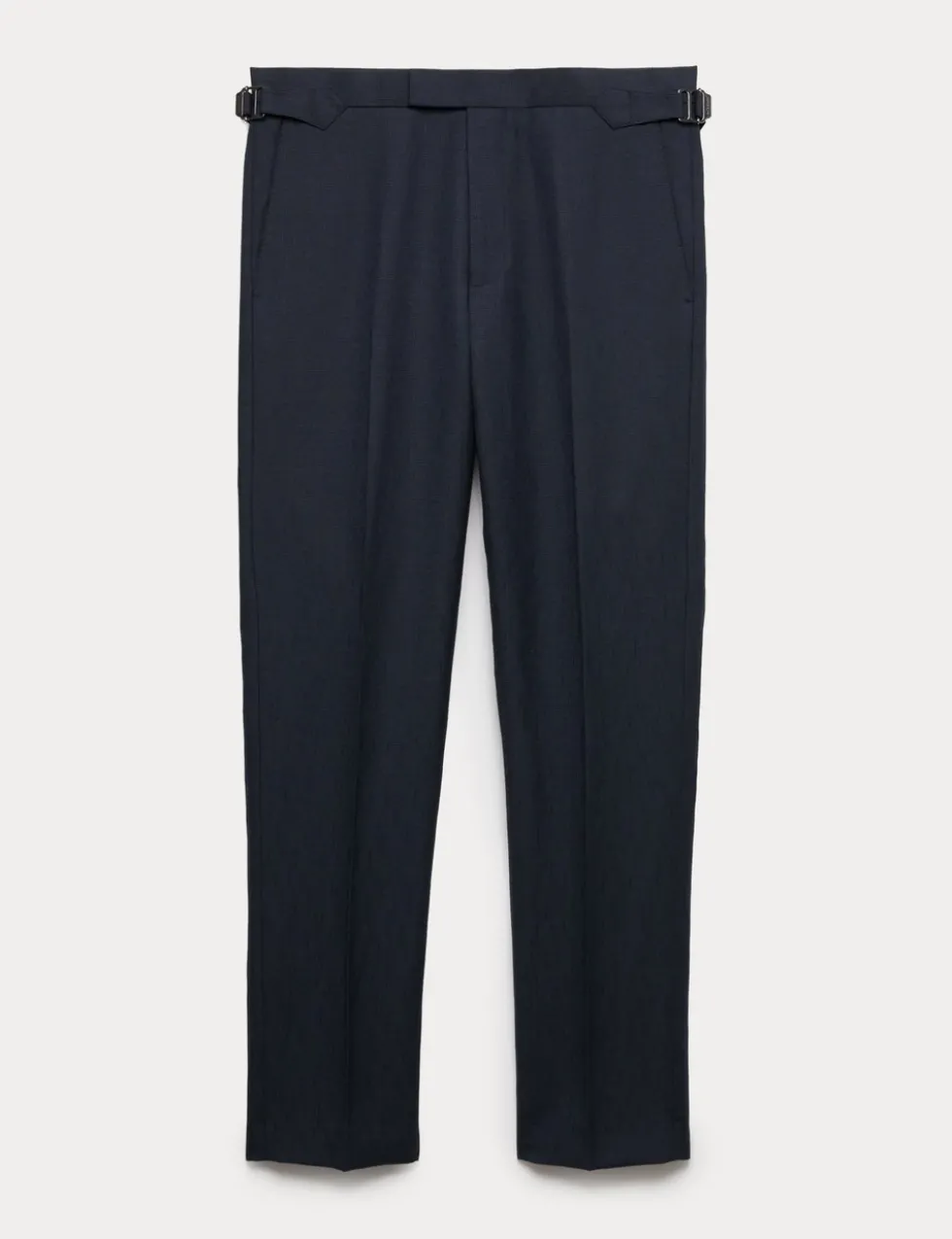 Wool Linen Blend Slub Suit Trousers