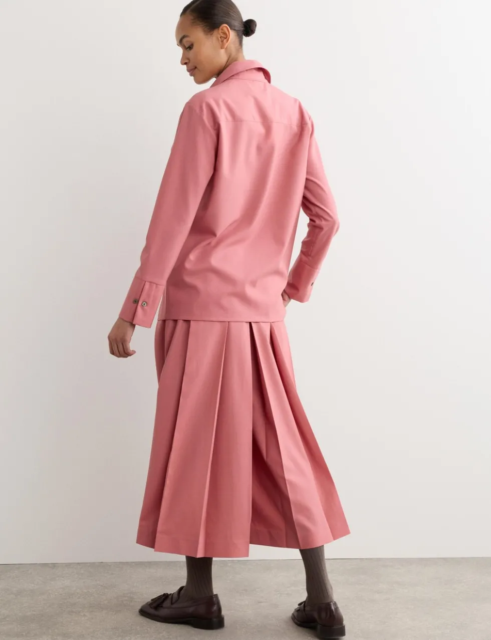Wool Rich Belted Wide Leg Culottes
