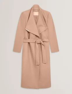 Wool Rich Belted Wrap Coat with Cashmere