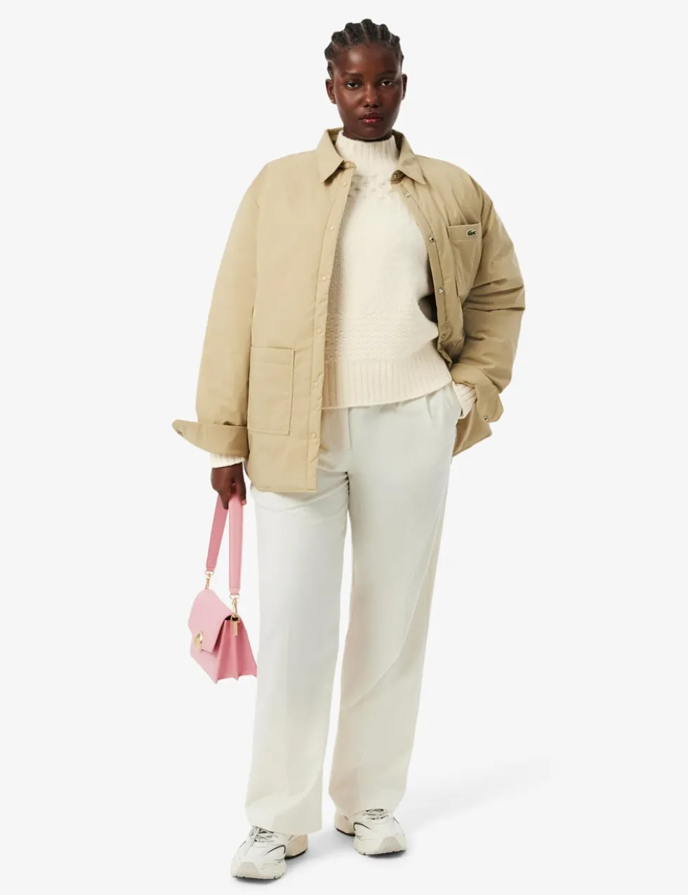 Wool Rich Cable Knit Roll Neck Jumper