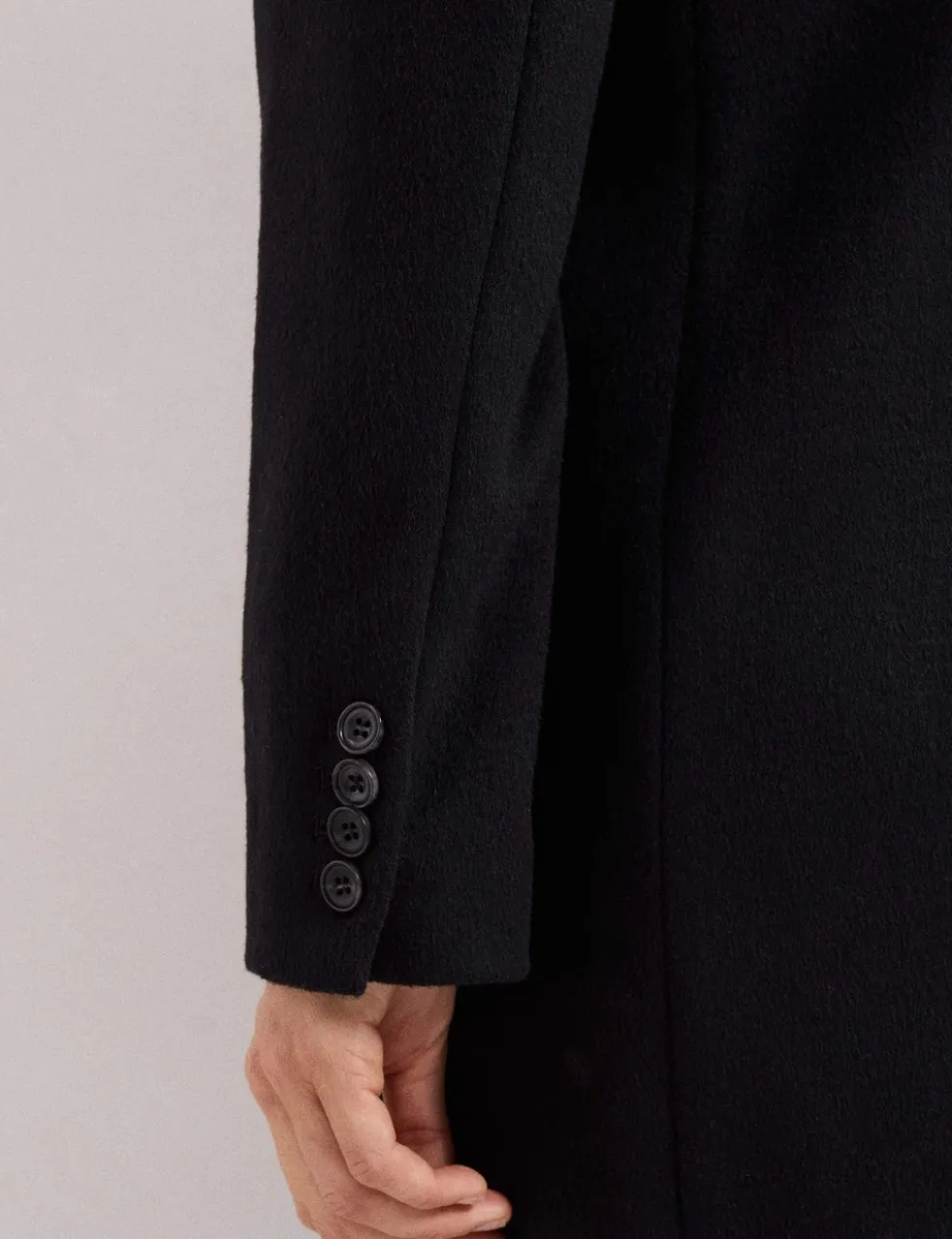 Wool Rich Collared Longline Coat