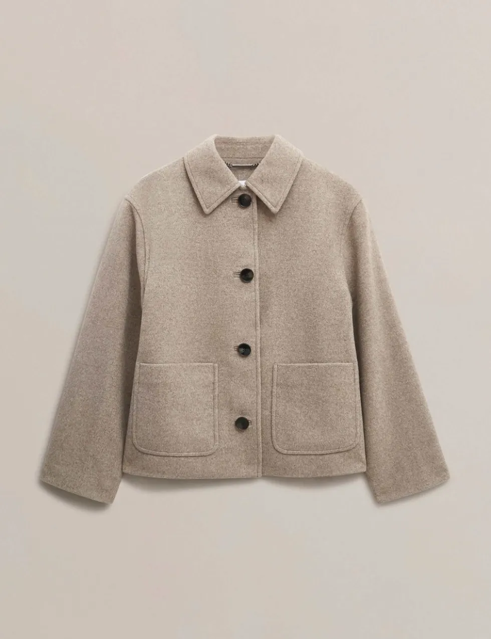 Wool Rich Cropped Jacket