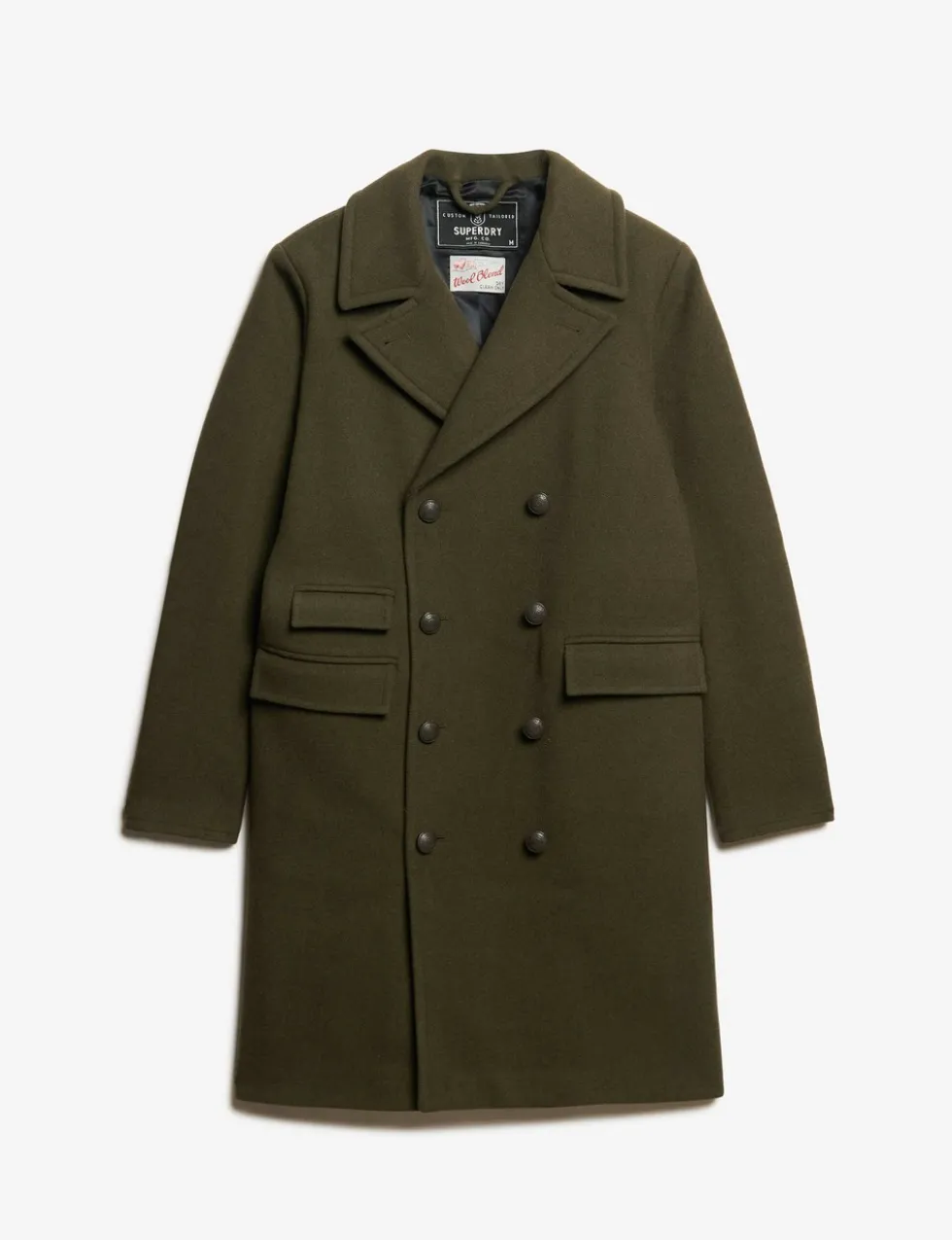Wool Rich Double Breasted Trench Coat