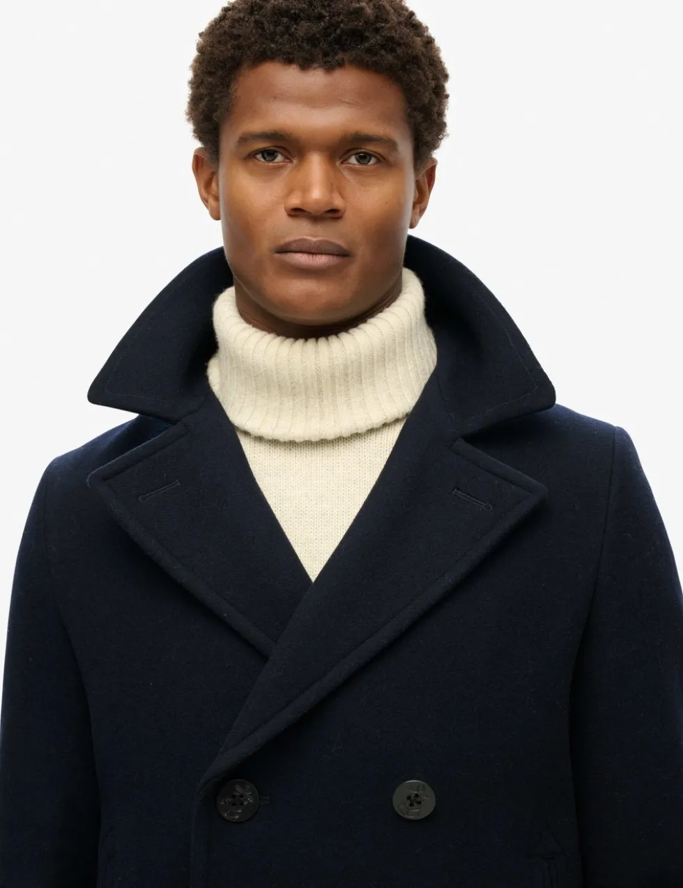 Wool Rich Revere 2 in 1 Peacoat