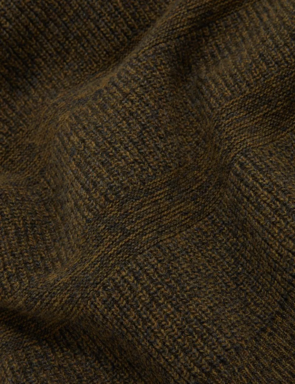 Wool Rich Textured Knitted Polo Shirt