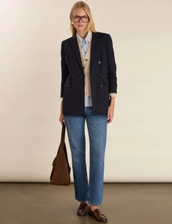 Wool Rich V-Neck Cardigan with Cashmere