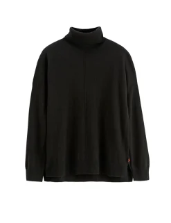 Wool Rich with Cashmere Roll Neck Relaxed Jumper