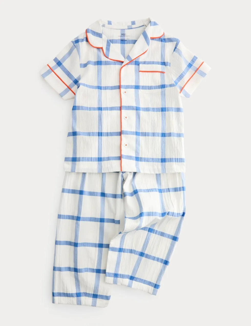 Woven Checked Revere Pyjamas (9 Mths-8 Yrs)