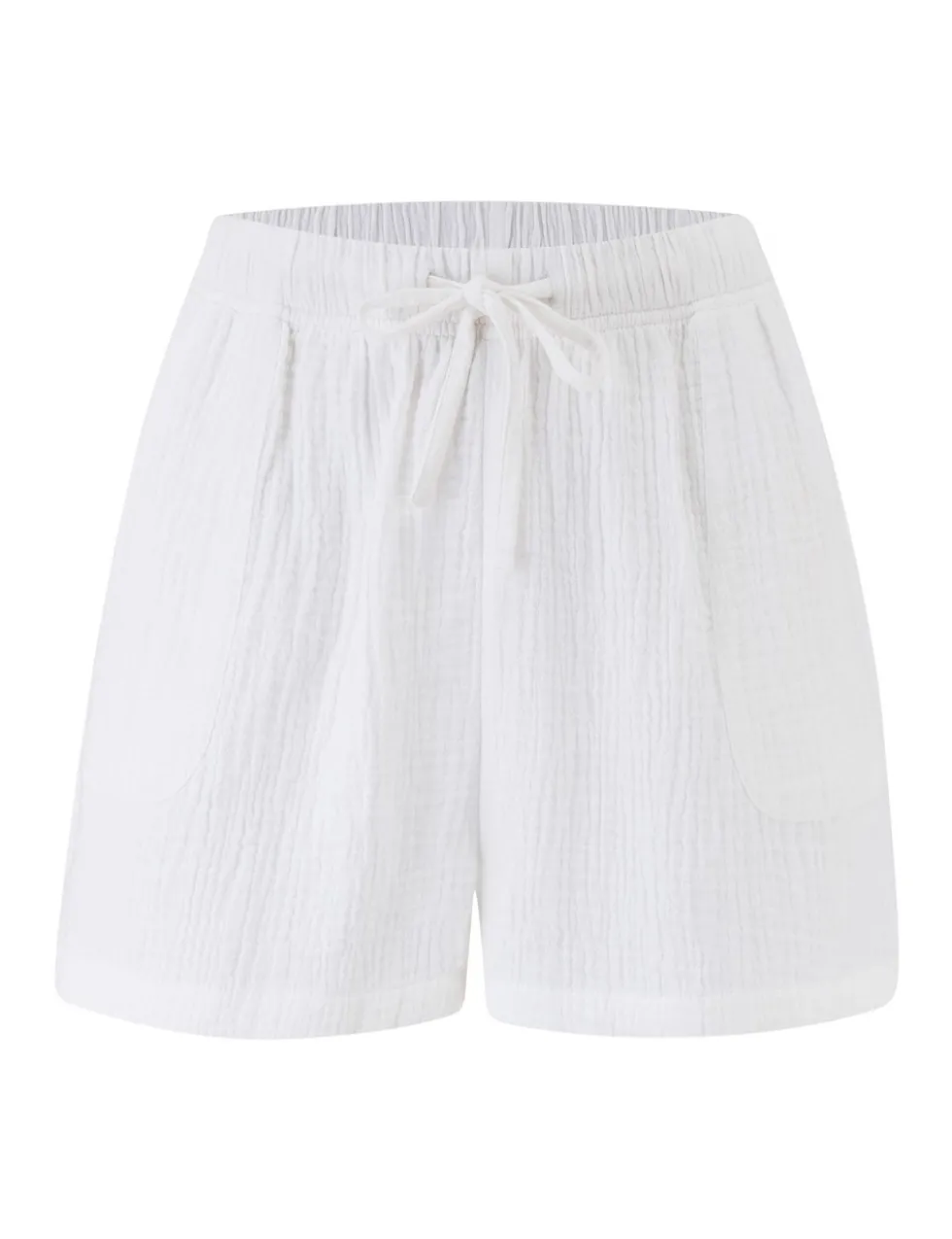Woven Double Cloth Revere Collar Shirt and Short Pyjama Set