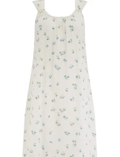 Woven Double Cloth Square Neck Chemise