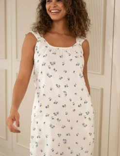 Woven Double Cloth Square Neck Chemise